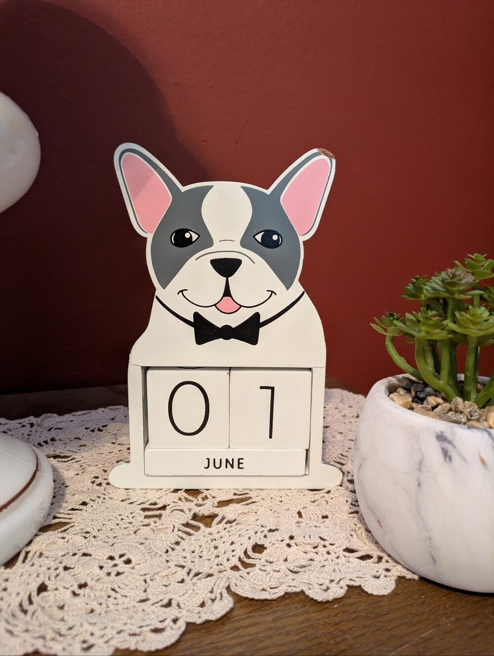 French Bulldog Dog Perpetual Calendar